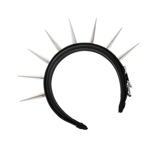 LRXIYODE Cosplay Stirnband mit Nieten Leichtes Langlebiges Party Haarband Punk Kopfschmuck für Frauen Festival Karneval Halloween Kostüm Zubehör von LRXIYODE