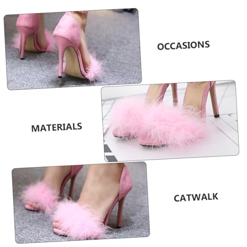 LRXIYODE Damen Keilabsatz Sandalen mit Offenem Zehenbereich PU Obermaterial Strapazierfähige Tpr Sohle High Heels für Arbeit Party und Festliche Anlässe Feminine Pumps in von LRXIYODE