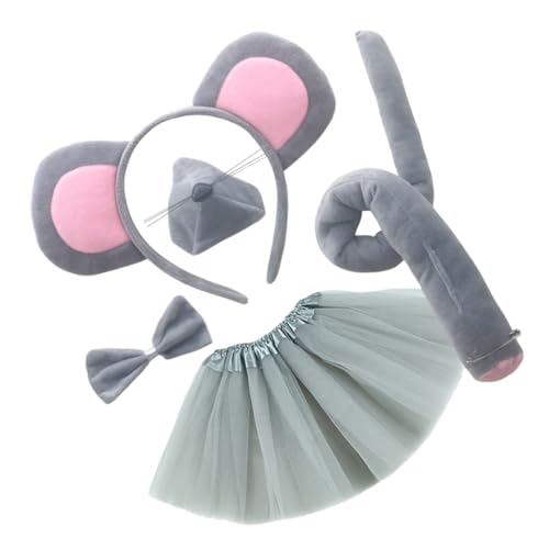 LRXIYODE Damen Maus Kostüm Set mit Flexiblem Ohren Stirnband Eleganter Schleife und Realistischer Bequemes Tier Verkleidung Zubehör für Karneval und Mottoparty LRXIYODE Damen Maus Kostüm Set mit Flexiblem Ohren Stirnband Eleganter Schleife und Realistischer Bequemes Tier Verkleidung Zubehör für Karneval und Mottoparty von LRXIYODE