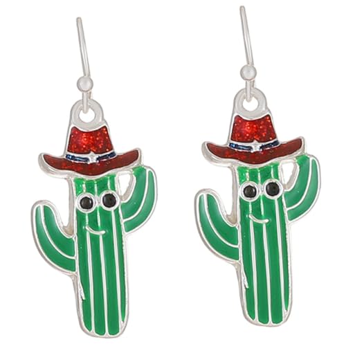 LRXIYODE Damen Ohrringe Kreative Tropfen Ohrhänger Kaktus Design Legierung Allergiefrei Für Alltag Party Schmuck Teen Mädchen von LRXIYODE