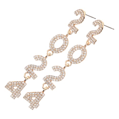 LRXIYODE Damen Ohrstecker mit Funkelnden Weißen Kristallen Leichte Tropfenohrringe für Festliche Anlässe Stylische Ohrhänger für Geburtstage und Valentinstag von LRXIYODE