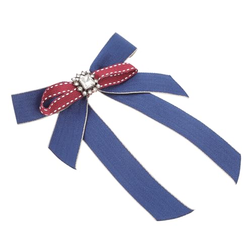 LRXIYODE Damen Schleifenbrosche Polyesterband Vorgebundene Strass Schleife Modisches Accessoire für Hochzeit Party und Festliche Anlässe Stilvoller Schmuck für Frauen von LRXIYODE