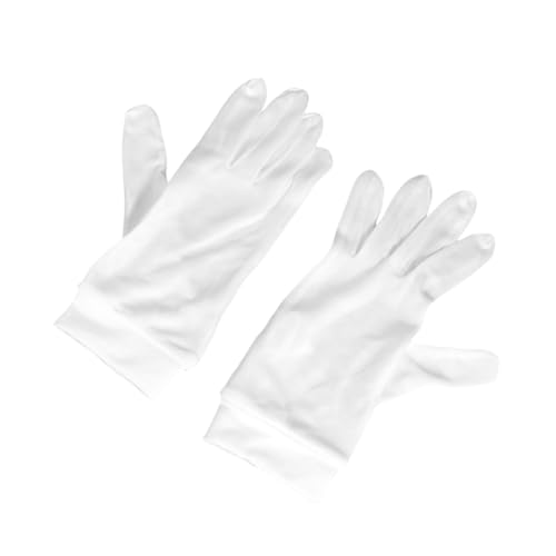 LRXIYODE Damen Seidenhandschuhe Weiß Sonnenschutz Leicht UV Schutz Atmungsaktiv Partyhandschuhe von LRXIYODE
