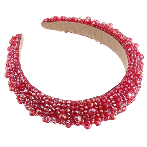 LRXIYODE Damen Stirnband mit Handgefertigten Roten Kristallperlen Modisches Haarschmuck Accessoire für Party Hochzeit und Alltag Bequem und Auffällig Stilvoller Kopfschmuck LRXIYODE Damen Stirnband mit Handgefertigten Roten Kristallperlen Modisches Haarschmuck Accessoire für Party Hochzeit und Alltag Bequem und Auffällig Stilvoller Kopfschmuck von LRXIYODE