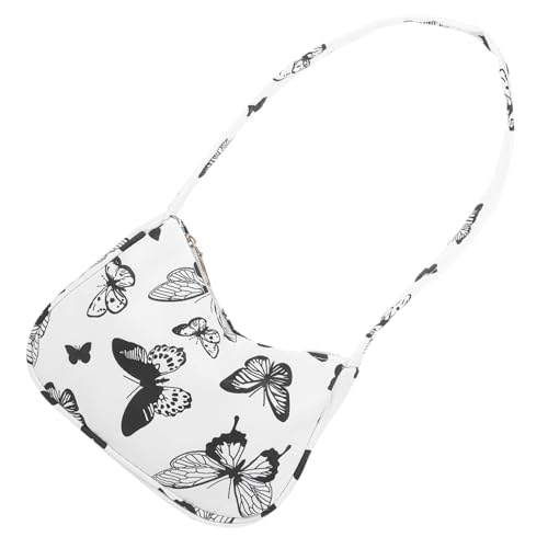 LRXIYODE Damen Vintage Schultertasche Leichte Crossbody Umhängetasche mit Reißverschluss Praktischer Outdoor Messenger Bag für Handy und Kleinigkeiten Armpit Bag mit Verstellbarem Gurt von LRXIYODE