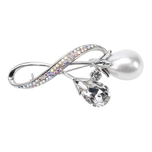 LRXIYODE Delikate Brosche mit Strassbesatz Anstecknadel für Damen Corsage für Festtage Schmuckaccessoire für Kleidung Geschenkidee für Besondere Anlässe von LRXIYODE