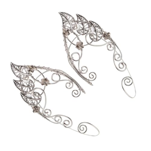 LRXIYODE Delikate Ohrklemme Leaf Ear Cuff Kupfer Clip Ohrringe Piercing Damen und Mädchen Modischer Ear Bone Schmuck Elegant und Langlebig von LRXIYODE