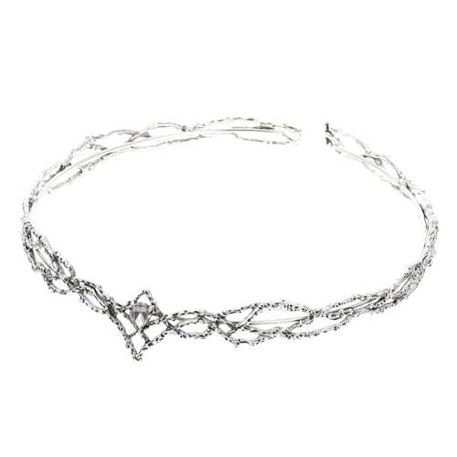 LRXIYODE Delikate Vintage Herren Königskrone mit Wasserfall Antike Barock Diadem für Hochzeit Cosplay Party und Renaissance Kostüm Einzigartiges Herren Haaraccessoire von LRXIYODE