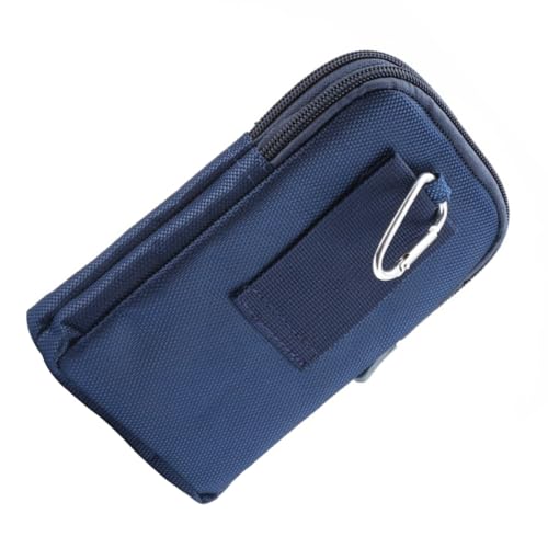 LRXIYODE Denim Bauchtasche mit Doppelreißverschluss für Männer und Frauen Stilvolle Umhängetasche Strapazierfähigem für Reisen und Freizeit Ausreichend für Handy Schlüssel und Geld von LRXIYODE