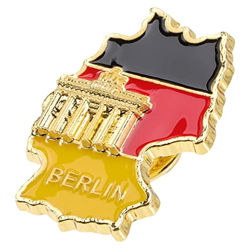 LRXIYODE Deutschland Flaggen Brosche Anstecknadel Metall Abzeichen für Patriotische Anlässe für Männer und Frauen Perfektes Accessoire für Jede Kleidung und Feierlichkeiten von LRXIYODE