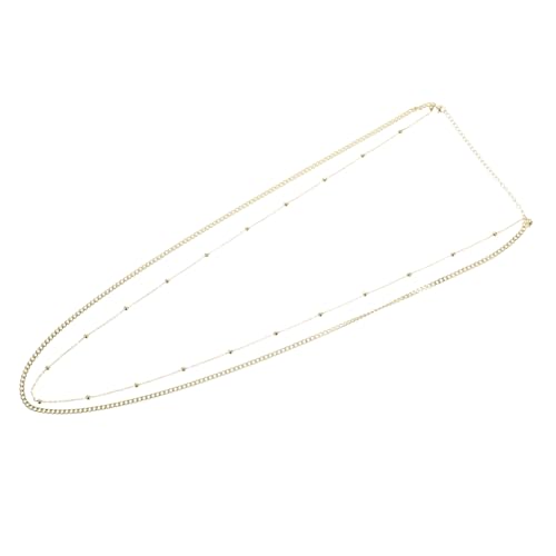 LRXIYODE Doppellagige Körperkette mit Perlen Dekorativer Taillengürtel für Frauen für Strandpartys und Ausgeh Abende Leicht und Perfektes für von LRXIYODE