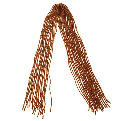 LRXIYODE Dreadlock Extensions Braune Häkelzöpfe für Männer und Frauen Atmungsaktiv Bequem Vielseitig Tragbar für Party Hochzeit Cosplay Hip Hop Stil Einfach zu Stylen von LRXIYODE