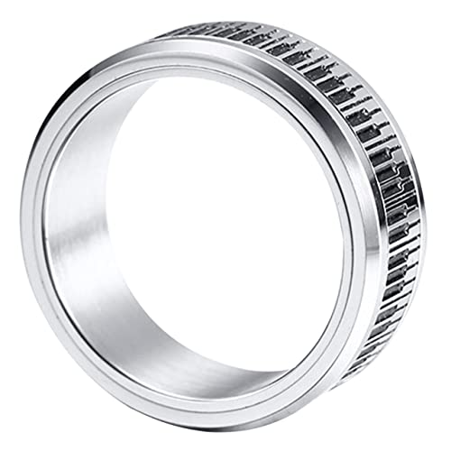 LRXIYODE Drehbarer Klavierring Stressabbauender Unisex Fingerring Modisch Komfortabel für Männer Frauen von LRXIYODE