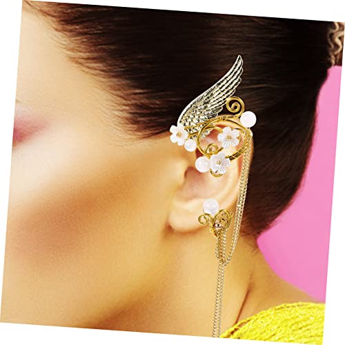 LRXIYODE Ear Cuff Ohrringe für Damen Leichtgewichtige Nicht Piercing Clip Ohrringe mit Goldfarbenem Quasten Design Hautfreundlich und Langlebig Ohrmanschetten für Alltag und Festlichkeiten von LRXIYODE