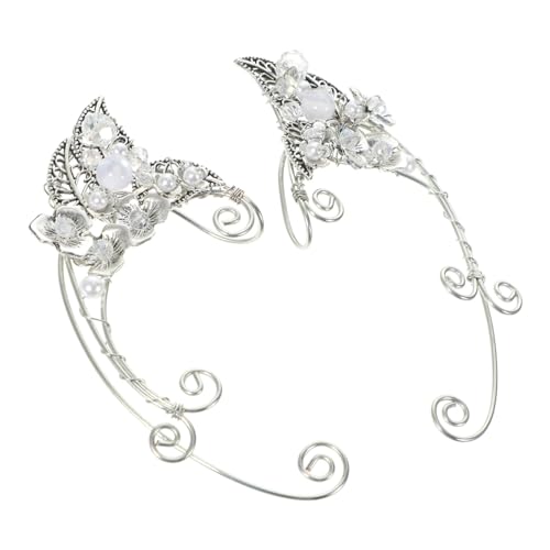 LRXIYODE Ear für Damen Elegant Perlen Design Ohrclips Frei von Ohrloch Sicherer Legierungs schmuck Komfortabel für Alltag und Geschenkidee Geburtstag Weihnachten Valentinstag von LRXIYODE