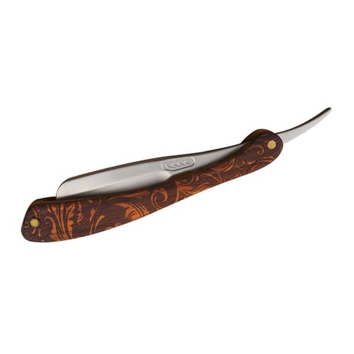 LRXIYODE Edelstahl Rasiermesser Herren Faltbar Vintage Sicherer Barber Rasierer mit Ergonomischem Griff Kompakt für und Profi Anwendung zur Präzisen Bartpflege und Hautschutz von LRXIYODE