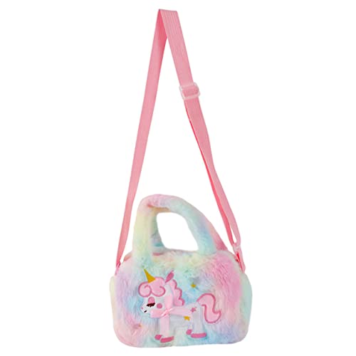 LRXIYODE Einhorn Plüsch Umhängetasche für Verstellbare Handtasche mit Einzigartigem Design für Junge Mädchen Farbenfroh und Robust für Verschiedene Anlässe LRXIYODE Einhorn Plüsch Umhängetasche für Verstellbare Handtasche mit Einzigartigem Design für Junge Mädchen Farbenfroh und Robust für Verschiedene Anlässe von LRXIYODE