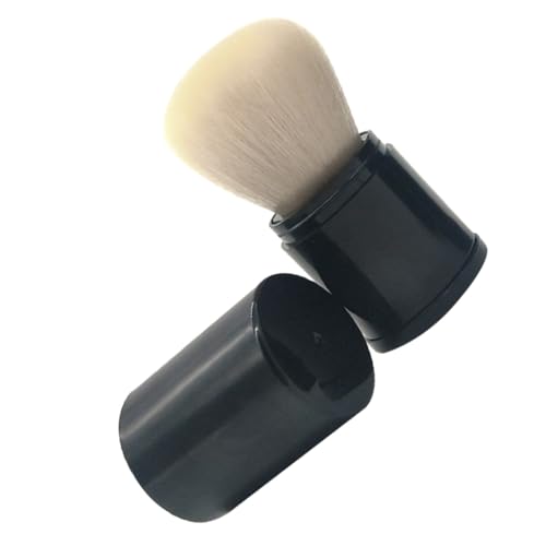 LRXIYODE Einziehbarer Make Up Pinsel Weißer Faser Puder Kosmetikpinsel Tragbar und Langlebig für Damen und Mädchen von LRXIYODE