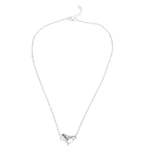 LRXIYODE Einzigartige Eiskunstlauf Halskette Damen Skate Anhänger aus Langlebiger Legierung Leichtes Schmuckstück für Alltag Geschenk für Skater und Eislauf Fans Multifunktional als von LRXIYODE