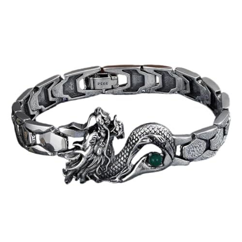 LRXIYODE Drachenarmband Für Männer Aus Zinklegierung Verstellbar Und Langlebig Modisches Schmuckstück Zur Feier Chinesischen Neujahrs Einzigartiges Design Für Anlässe von LRXIYODE