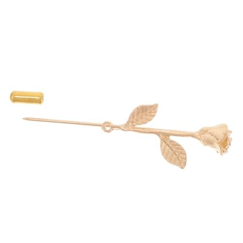 LRXIYODE Elegante Herren-kragenbrosche mit Blumenmotiv Langlebige Zinklegierung Vielseitiger Einsteck-pin für Kleine Anzüge Stilvoller Anstecker für Hochzeit und Besondere Anlässe von LRXIYODE