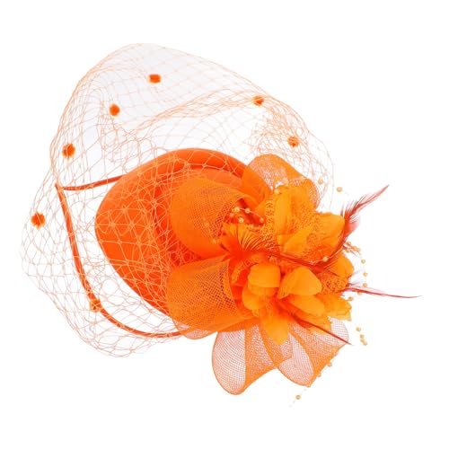 LRXIYODE Faszinator-stirnband Aus Netzschleier Vintage-haarschmuck Fascinator-clip Für Damen Kopfschmuck Für Hochzeit Party-fascinator Haarclip Kopfschmuck von LRXIYODE