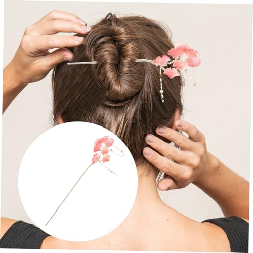 LRXIYODE Eleganter Ginkgo Haarschmuck mit Quaste Damen Haarstab für Hochzeiten und Partys Stabiler Haarnadel für Festliche Frisuren Geeignet für Dickes und Lockiges Haar von LRXIYODE