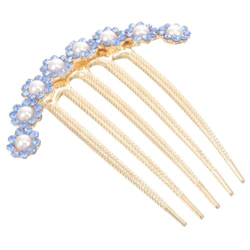 LRXIYODE Eleganter Haarkamm mit Perlen und Strasssteinen Haarspange für Damen Leichter Brautschmuck für Hochzeit Beständig und Passend für Haartypen Stilvolles Accessoire für Besondere von LRXIYODE