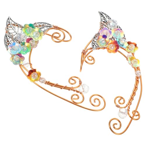 LRXIYODE Elf Ohrklemmen für Damen Handgefertigte nicht Piercing Ohrclips Modisches Accessoire für Partys Hochzeiten und Alltag Einzigartiger Elfenstil Schmuck für Frauen von LRXIYODE