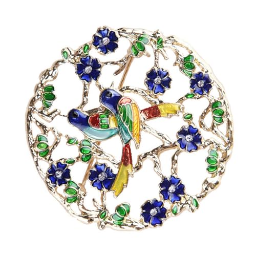 LRXIYODE Enamel Brosche Vogel Design Vintage Tier Anstecknadel Kleidung Accessoire Damen Modisch Elegant Leicht für Pullover Mantel Kleid von LRXIYODE