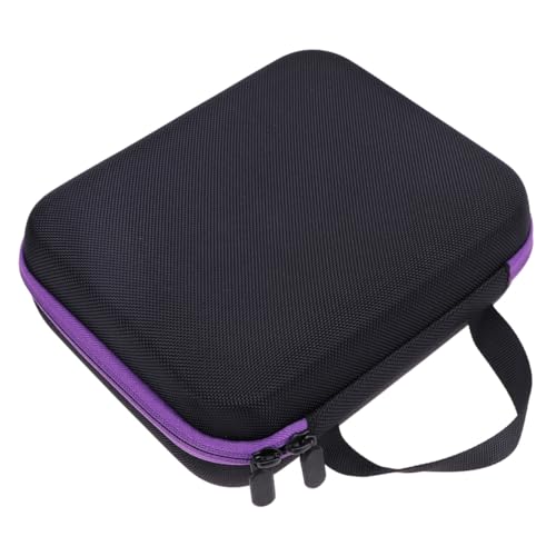 LRXIYODE Eva Tasche für Ätherische Öle Fächer Stoßfest Wasserabweisend Kosmetik Flaschen Organizer Tragbare Make up Aufbewahrungstasche für Reise und Zuhause Violett von LRXIYODE