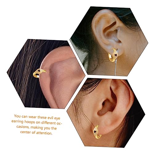 LRXIYODE Evil Eye Ohrstecker Damen Ohrclips Modisch Leichtes Messing Schmuck Geburtstag Frauen Party Schmuck von LRXIYODE
