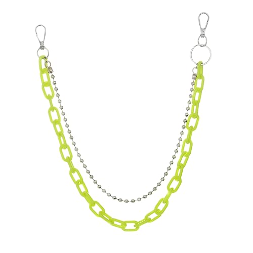 LRXIYODE Extravaganter Geometrischer Körperkette für Erwachsene Taillenkette Runden Perlen Fruchtgrünem Design Leicht und Langlebig für Hip Hop Styles und Persönliche von LRXIYODE