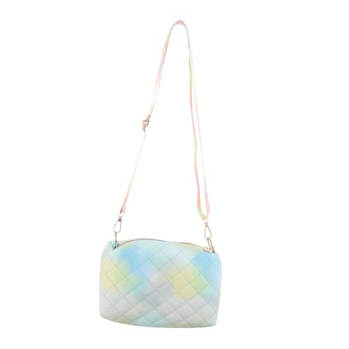 LRXIYODE Farbverlauf Damen Crossbody Bag PU Material Kleine Umhängetasche mit Kette Modische Freizeit Handtasche für Alltag Reisen Shopping Geeignet von LRXIYODE