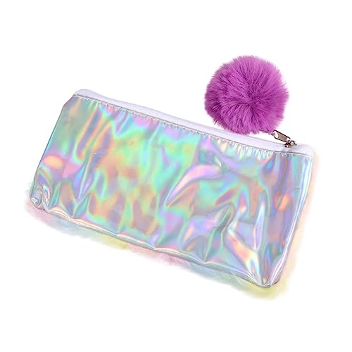 LRXIYODE Rainbow Plüsch Federmäppchen Mit Großem Fassungsvermögen Stylisches Aufbewahrungsetui Für Schulsachen Und Kunstbedarf Geeignet Für Schüler Plüschball von LRXIYODE