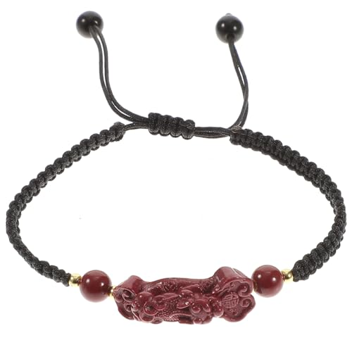 LRXIYODE Feng Shui Armband Pi Yao Verstellbar Geflochten Glücksbringer Schmuck Unisex Amulett Wohlstand Schutz Geschenkidee für Damen und Herren von LRXIYODE