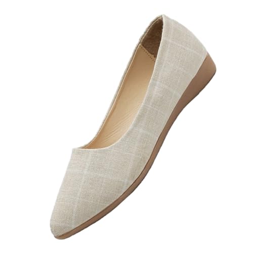 LRXIYODE Flache Damen Ballerinas mit Rutschfester Sohle Leichte Modische Slipper aus Erstklassigem Material Angenehm für Frühling und Sommer Modisch und Robust für Alltag und Lange von LRXIYODE