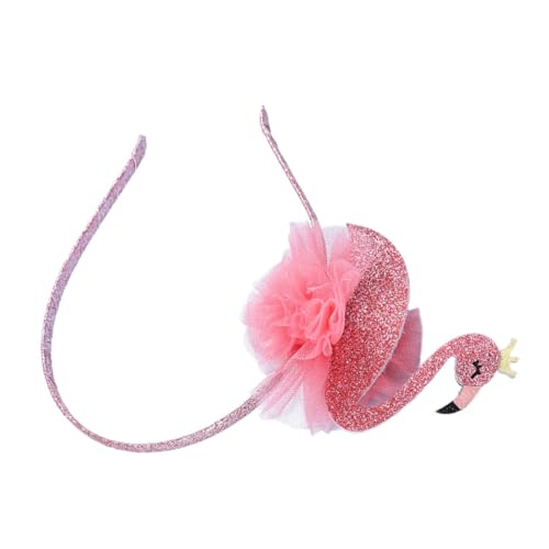 LRXIYODE Flamingo Haarreif für Hawaii Party Lustiges Stirnband mit Niedlichem Flamingo Design Bequem und Passend für Damen und Mädchen Accessoire für Karneval Mottoparty Geburtstag und von LRXIYODE