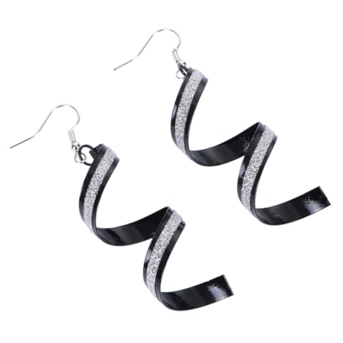 LRXIYODE Frosted Ohrringe Mode Earbob Ohr Tropfen Ohr Schmuck Spirale Schlenker Alle Match Ohrringe Ohr Dangle Schwarz LRXIYODE Frosted Ohrringe Mode Earbob Ohr Tropfen Ohr Schmuck Spirale Schlenker Alle Match Ohrringe Ohr Dangle Schwarz von LRXIYODE