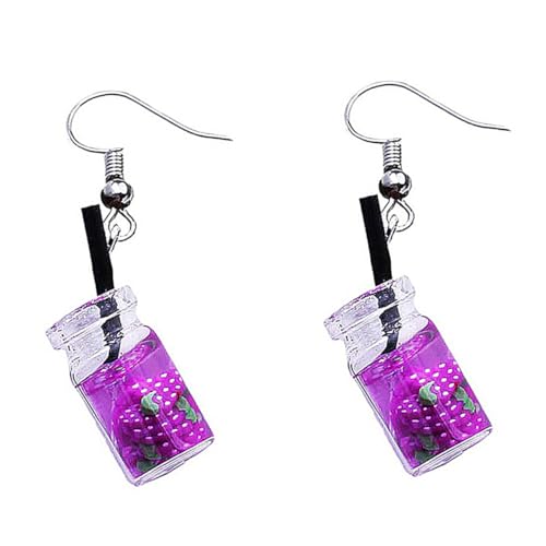 LRXIYODE Trauben Ohrhänger Purpur Für Damen Lustige Frucht Ohrschmuck Kreativer Ohrhänger Zarte Ohrringe Modisches Ohrhänge von LRXIYODE