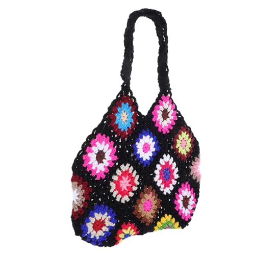 LRXIYODE Geflochtene Schultertasche Damen Handgehäkelte Sommer Strandtasche Leichte Canvas Tote mit Großem Fassungsvermögen für Alltag Urlaub und Freizeit LRXIYODE Geflochtene Schultertasche Damen Handgehäkelte Sommer Strandtasche Leichte Canvas Tote mit Großem Fassungsvermögen für Alltag Urlaub und Freizeit von LRXIYODE