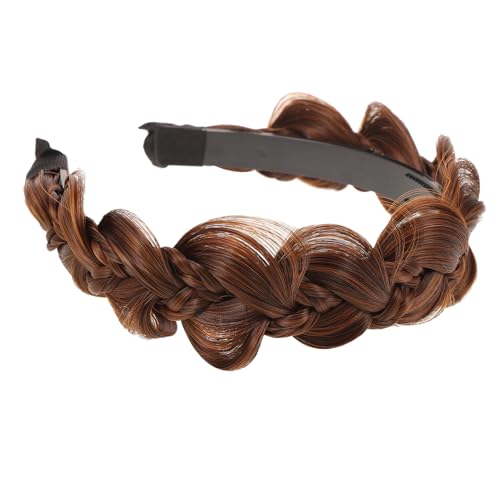 LRXIYODE Geflochtenes Haarband Für Frauen Und Mädchen Nonslip Kunsthaar Stirnband Mit Realistischem Braid-design Für Jeden Anlass Und Haarstyling Für Alltag Und Sport von LRXIYODE