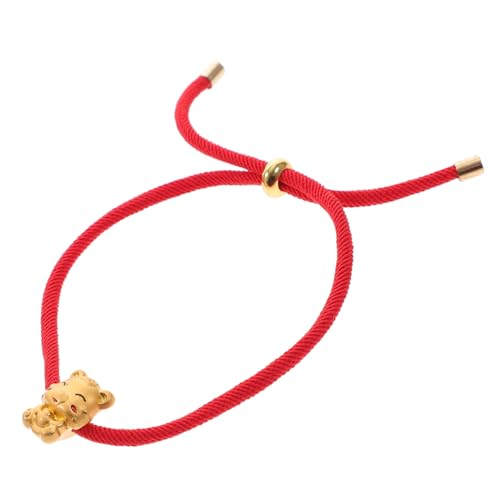 LRXIYODE Geflochtenes Stern Tiger Armband Handgefertigt Rotes Seil Unisex Anhänger Schmuck für Neujahr Geschenk Modisch Vielseitig Leicht Tragbar von LRXIYODE