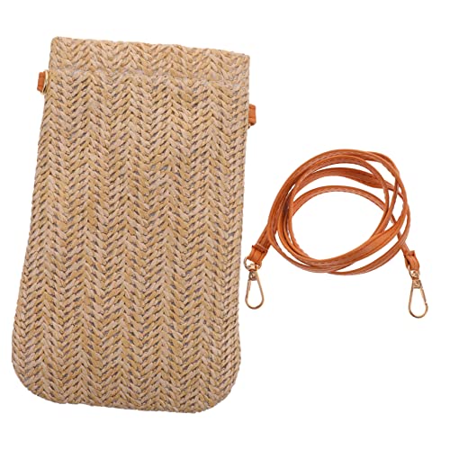 LRXIYODE Gewebte Handtasche Stroh für Frauen Umhängetasche im Modischen Design Frühling Sommer Leicht Strapazierfähig Vielseitig Einsetzbar von LRXIYODE