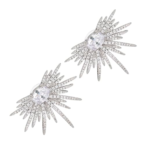 LRXIYODE Sternohrstecker Strass Funkelnde Ohrringe Für Damen Glänzende Star Burst Ohrringe Statement-ohrringe Für Hochzeitsohrringe Modeschmuck Für Damenohrringe von LRXIYODE