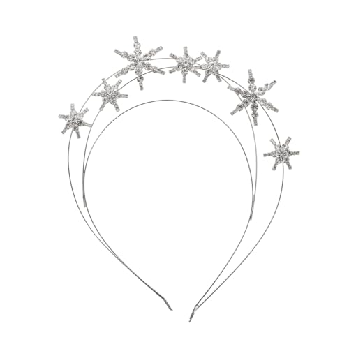 LRXIYODE Glänzendes Sternen haarband mit Mehrschichtiger Kristall strasskrone Modisches Leichtes Haarschmuck accessoire für Damen für Partys Tanz und Besondere Anlässe von LRXIYODE