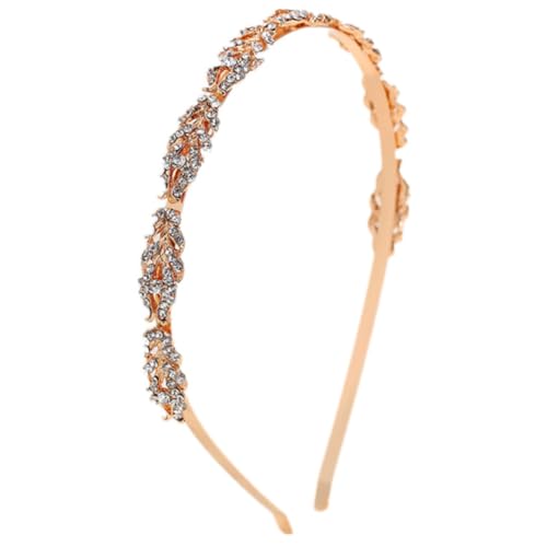 LRXIYODE Glänzendes Strass Haarschmuck Stirnband Damen Hochzeit Braut Schmuck Glitzer Kopfschmuck Elegant Handgefertigt von LRXIYODE