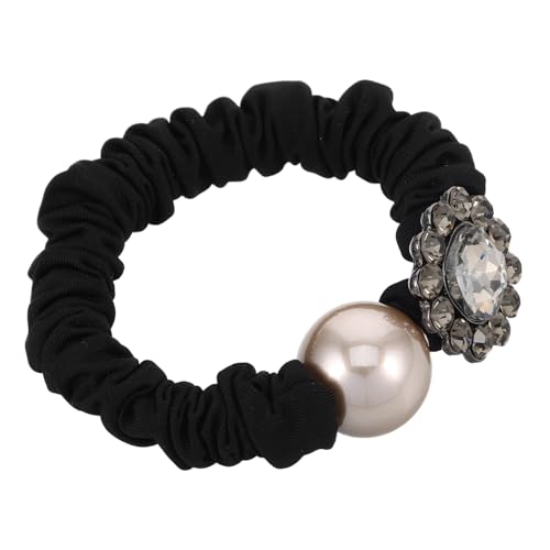 LRXIYODE Glitzernde Haargummis mit Strassblumen Elastische Haarbänder für Frauen und Mädchen Langlebige Vielseitige Scrunchies für Dicken Haarzopf und Frisuren von LRXIYODE
