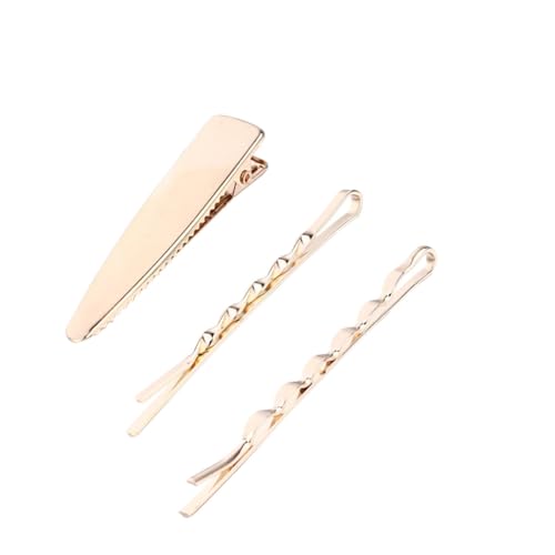 LRXIYODE Goldene Haarklammern Set aus Legiertem Wellenförmige Haarnadeln für Frauen und Mädchen Eleganter Haarschmuck für Vielseitige Frisuren und Festlichen Anlass von LRXIYODE