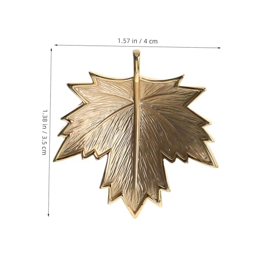 LRXIYODE Goldene Herbstbrosche Damen Kleine Mattierte Emaille Ahornblatt Anstecknadel Eleganter Leichter Modeschmuck für Kleider Mäntel Schals Festliche Thanksgiving und Herbstmode von LRXIYODE